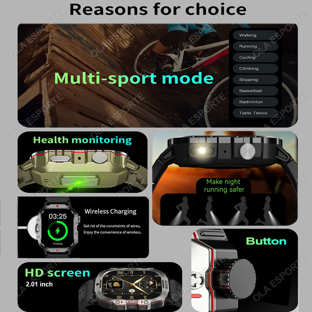 2026 新しいスマートウォッチ男性女性のための軍事屋外 G - Phase Esports & Gaming Festival のレビューと価格