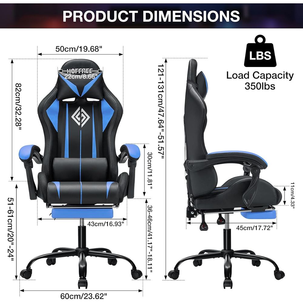 マッサージ機能付きLEDゲーミングチェア RGBライト搭載コ - Video Gaming & Esports Usd Acc のレビューと価格